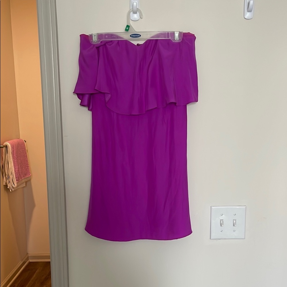 Elegant Purple Off-Shoulder Mini Dress